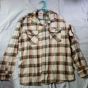 Mens Wrangler Multicolor Mens Plaid Shirt
